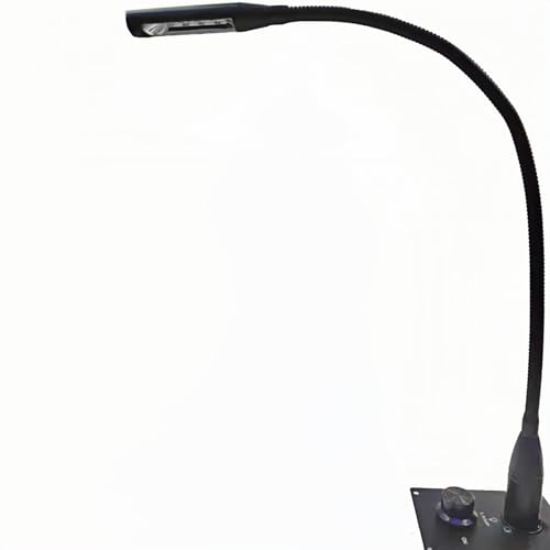 3PIN LED Console Light, 21 Inch Gooseneck Lamp for Chart Map Book Reading Dimmable Flexible Lights Mount for Boat Yacht Industrial Work Station Black with Screws