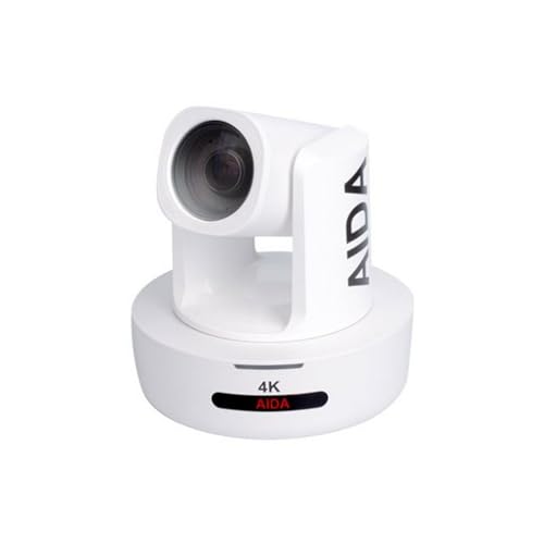 Image of AIDA PTZ4K-NDI-X12 Broadcast/Conference NDI HX 4K NDI 12x Zoom PTZ Camera, White