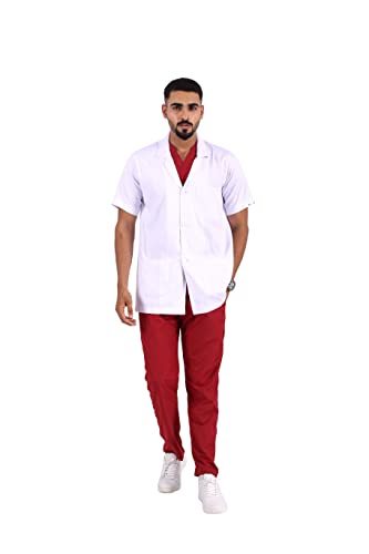 See full amazon price history chart for POLARIS MEDIFABRICS Mens Half Sleeves Active Polyester Medical Lab Coat with Front Buttons | Apron Lab Coat | Uniform for Doctors, Nurses and Dentists | Pack of 1 | Small, White POLARIS MEDIFABRICS Mens Half Sleeves Active Polyester Medical Lab Coat with Front Buttons | Apron Lab Coat | Uniform for Doctors, Nurses and Dentists | Pack of 1 | Small, White (B0B8PFNRN1) Amazon Price History, Amazon Price Tracker