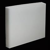 1 Pcs HDPE Plastic Sheet 1 inch Thick,Size 1' x 12' x 12' inch,High-Density Polyethylene(HDPE) Plastic Block for Machining,Home Improvements,DIY Projects (White)