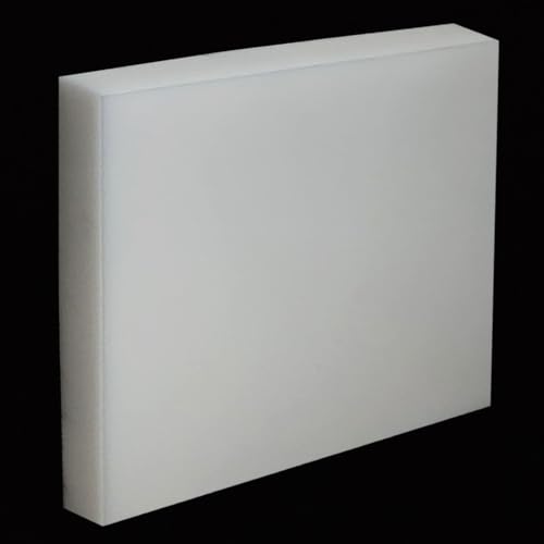 Image of 1 Pcs HDPE Plastic Sheet 1 inch Thick,Size 1 inch x 12 inch x 12 inch inch,High-Density Polyethylene(HDPE) Plastic Block for Machining,Home Improvements,DIY Projects (White)