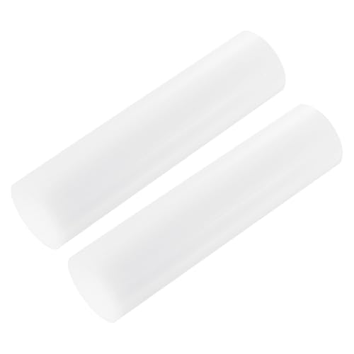 Image of MECCANIXITY ABS Plastic Rod Round Solid Bar 50 mm x 200mm White for DIY Model Material, Architectural Model Making, DIY Sand Table, Pack of 2