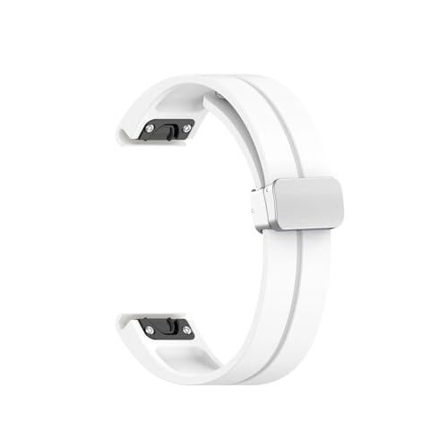26 22 20mm�V���J�Q���^���x���g�ɓK������Garmin Fenix 7 7X 6X Pro 5Plus 6S 7S 3HR Forerunner 965 945(White S,For Fenix 6 6Pro)