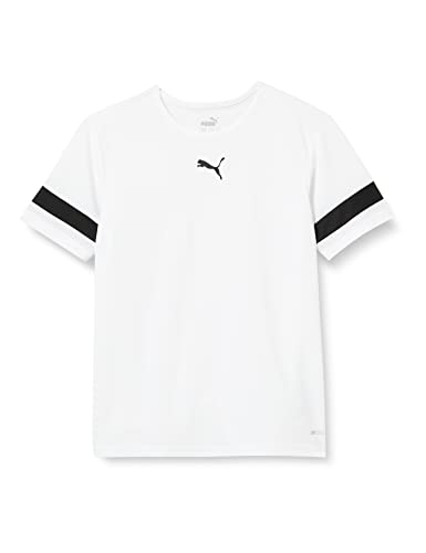 PUMA Unisex niños Shirt, Puma White-puma Black-puma White, 164