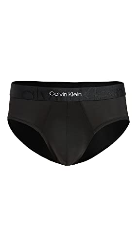 Calvin Klein underwear Men's Monolith Hip Briefs, Black, M