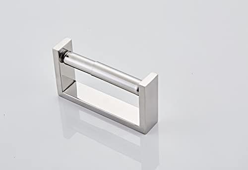 YUET Toilet Roll Holder Paper holders Wall Mounted Flexible Mounting Tissue Stand Hanger Bathroom Kitchen Storage Silver SUS 304 Stainless Steel Polished Chrome Finish