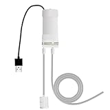 Bomba de sifón – Silicona y PP, bomba USB eléctrica de 3.9 x 1.38 pulgadas | Dispositivo de transferencia de agua autocebante portátil, uso doméstico y exterior para piscinas, acuarios, estanques