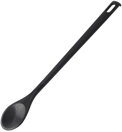 Foto von Fackelmann Kochlöffel Nero – Premium Kunststoff Küchenhelfer, Hitzebeständig, Spülmaschinenfest, 305x45x15mm, Schwarz