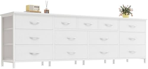 Amazon.com: Huuger 70 Inch White Dresser for Bedroom, TV Stand for 65 ...