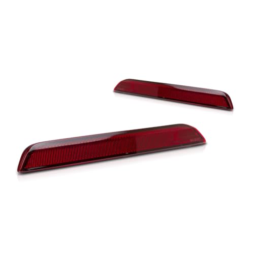 Image of KarParts360 For Ford Explorer 2020 2021 2022 2023 Bumper Reflector Driver And Passenger Side | Pair | Rear | With Bulbs | Excludes Rear Fog Lights | FO1184121, FO1185121 | LB5Z13A565B, LB5Z13A565A