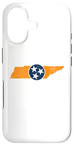 Vintage Tennessee State Outline Tri Star Emblem Distressed �X�}�z�P�[�X iPhone 17 �p