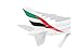 Daron Skymarks Emirates A380-800 Airplane Model Building Kit with Gear, 1/200-Scale