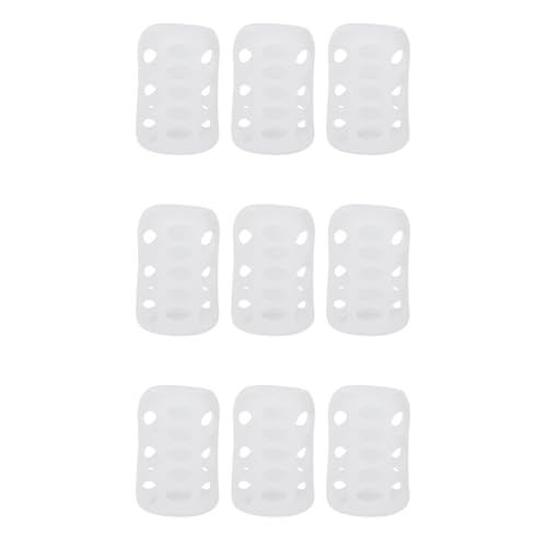 Toyvian 9pcs Bottle Cover Silicone -Scald Sleeve Heat Protective Case for Feeding Bottles Soft Non- Design Stylish Functional Accessory