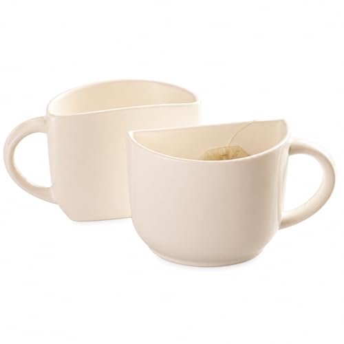 Tasses à thé et café 130 ml ensemble de 2 blanc Aport