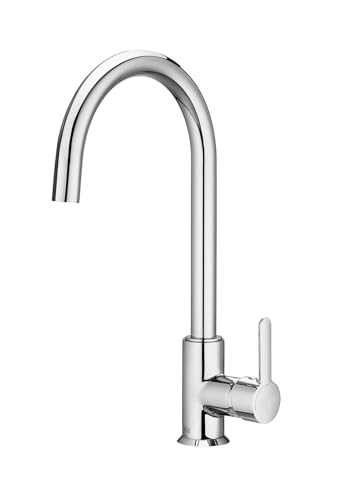 Roca,Mencia,Grifería monomando para cocina con caño giratorio, Cold Start....