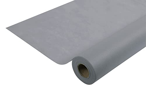 Pronappe - Réf. R785030I - Nappe jetable en non tissé spunbond - Rouleau de 50 M de long X 1,20 M de large -Tissu indéchirable, déperlant et essuyable - Couleur gris