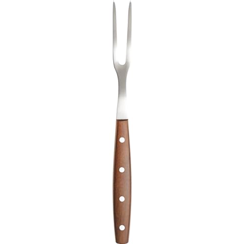 Fiskars 1020238 Fourchette à Découper, Acier Inoxydable, Bois, 23,81 x 1,98 x 1,46 cm