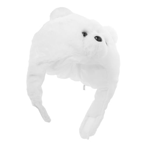 Chapeau d'ours en peluche léger et doux pour déguisement d'adolescents
