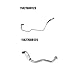 Engine Turbocharger Hose Pipe Compatible For BMW N13 F20 F21 F30 3 Series 11427608123/11427608124(Silver Oil Return)