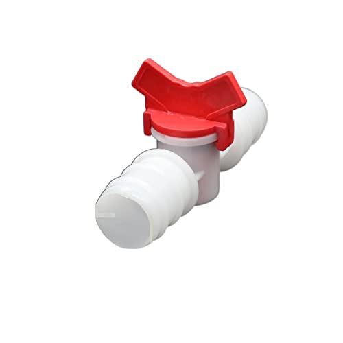 Conector para manguera de PVC y micro riego con válvula de bola plástica 2