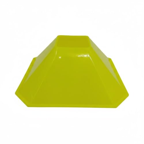 Okiyakusama Cono de Entrenamiento Deportivo Ligero Apilable Marcador Delimitador Señalizador LDPE Adecuado para Entrenadores Prácticas Deportivas Fútbol y Actividades Escolares, Verde Fluorescente