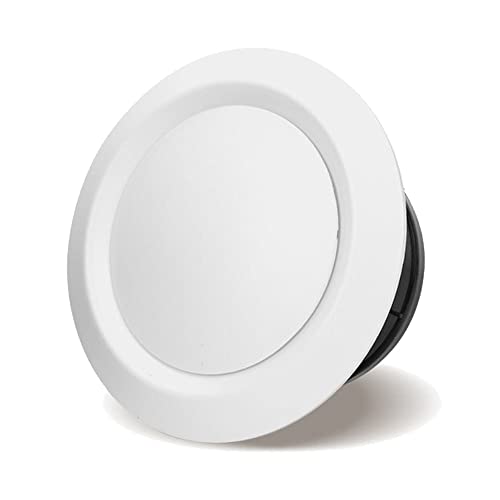 FGBB Adjustable 4 inch ABS Air Vent, Round Soffit Vent, White Ceiling Diffuser, Exhaust Vent Covers for Inline Duct Fan Outlet Vent,Exhaust Fan, Offices, Kitchen,Bathroom (100mm)