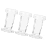 MINAOLULUS Färbegefäße Hitzebeständig 60 Ml Fassungsvermögen aus Glas mit Deckel 3 Stück Geeignet für 5 Objektträger für Klinische Labore und Histologie