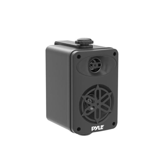 Pyle Outdoor Speakers- Waterproof Marine Grade Speakers, Universal Mounting, Heavy Duty ABS Construction- Boat, Patio, Pool, Indoor Outdoor Use- Black by Pyle - Image 3