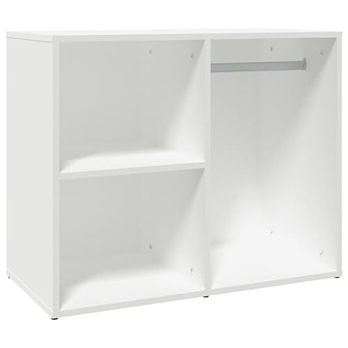 vidaXL Armoire de Dressing Armoire Cosmétique Meuble de Coiffeuse Meuble de Rangement Chambre à Coucher Blanc 80x40x65 cm Bois d'Ingénierie
