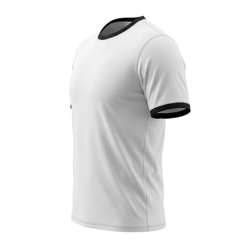 Image of Round Neck Moisture Absorbing Performance Half Sleeve Slim Fit T-Shirt for Men | Quick Dry Technology | Light Weight & Breathable Fabric | Ideal for Indoor & Outdoor Physical Activity