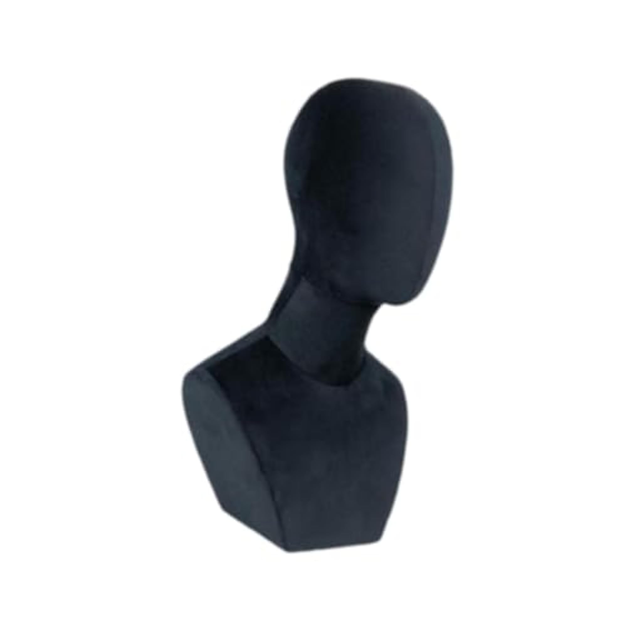 Wig Display Model Head Mannequin Stand for Hat and Wig Cap, Black