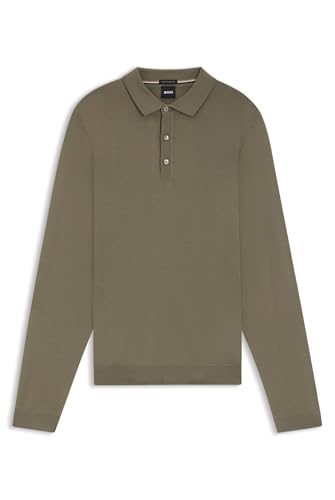 Pull en laine vierge BOSS Lancione un polo élégant et haut de gamme