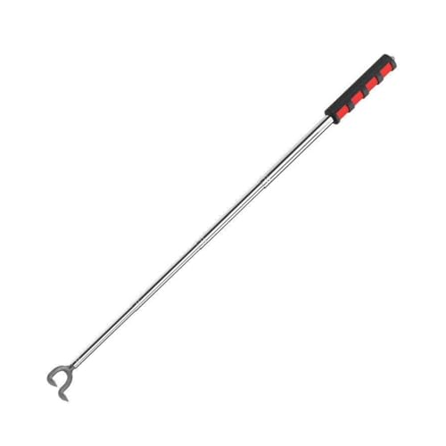 SZLIFE Raccoglitore per Funghi Telescopico, Rastrello a 2 Punte con Impugnatura Antiscivolo Regolabile da 23 Cm a 112 Cm, Artiglio Manuale in Acciaio Inossidabile per Funghi