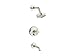 KOHLER T14420-3L-SN Purist Bath and Shower Trim Set, Vibrant Polished Nickel