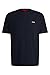 Produktbild HUGO Herren Dero222 T-Shirt aus Baumwoll-Jersey mit Logo-Print Dunkelblau XL