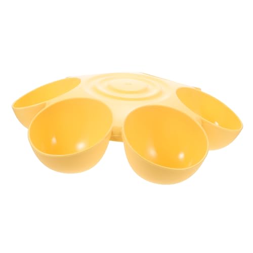 ibasenice Flower Shaped Plastic Pet Feeding Bowl Durable Feeder for Cats Dogs Stable Prevent Spills for Kittens Pets Decorative Home Accessory