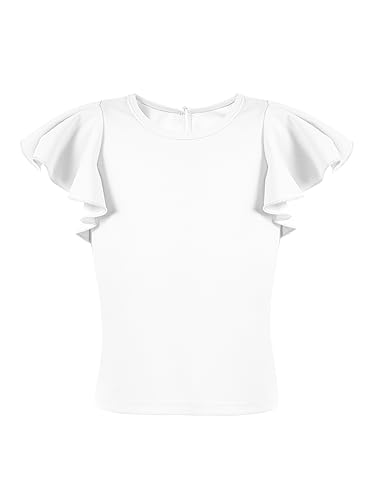 blibean Girl Ruffle Sleeve Shirts Stylish Tops Size 4-16 Years