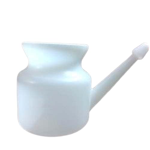 GMAcu Plastic Jal Neti, naturopathic practice, Panch Karma Yoga best remedy, memory develop 450ml (White)-image-13