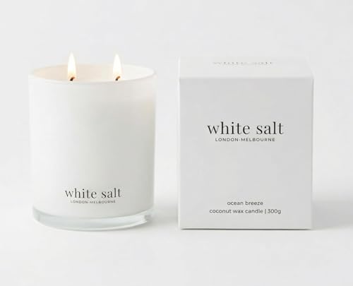 Aromatherapy Candle | White Candle | Scented Candle | Large Candle | Candle Gifts for Women | Large Scented Candles | Natural Candles Non Toxic | Luxury Candles | Pet Friendly Candles