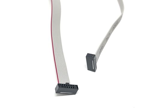 2-Pack 30cm 6 pulgadas 12P 1.27mm 12 Pin Female IDC miniatura 6