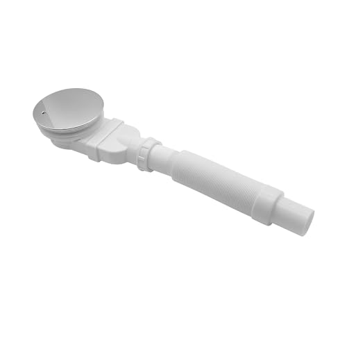 DOOLEEWEE Duschwanne 75x90X4cm MitAblaufgarnitur Hochglanz Weiß Ablaufgarnitur mit Geruchsverschluss (Siphon) Acryl-Duschbereich – Bild 6