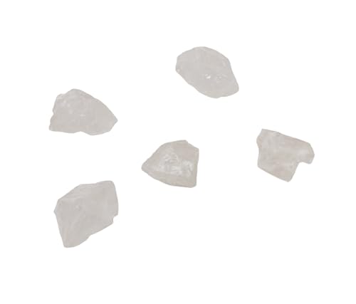 Piedra Cuarzo Blanco Naturales de 20 a 30mm 5PCS, Cuarzo Blanco