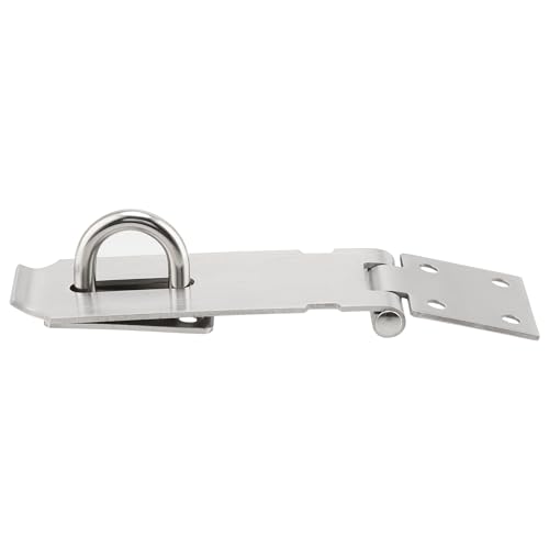 Image of SOUJAP 10 PCS 4 Inch Door Hasp Latch Lock, Padlock Hasp Latch with 80 Mounting Screws, Padlock Hasp Staple for Window Cabinet Door