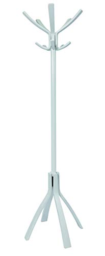 Porte Manteau sur Pied - Bois - 10 Patères - Base Stable Lestée - Montage Facile – Tête...