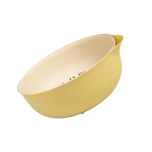 NUOBESTY Multi-functional Kitchen Colander Set with Detachable Drain Basin and Washing Bowl for Vegetables Fruits Home Supply Versatile Plastic Vegetable Drainer Basket for Washing Draining
