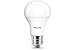 Philips LED Flicker-Free A19 Light Bulb, Non-Dimmable, 1000 Lumen, Soft White Light (2700K), 14.5W=75W, E26 Base, 8-Pack