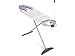 Produktbild Vileda Total Reflect Plus Bügelbrett, Bügeltisch für Dampfbügelstation, extrabreite Bügelfläche 130 x 44cm, höhenverstellbar 80-97cm, Farbe Grau-Lila-Blau, Eco-Verpackung