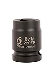 SUNEX TOOLS 220fp 1/2-Inch Drive 5/8-Inch Female Pipe Plug Socket