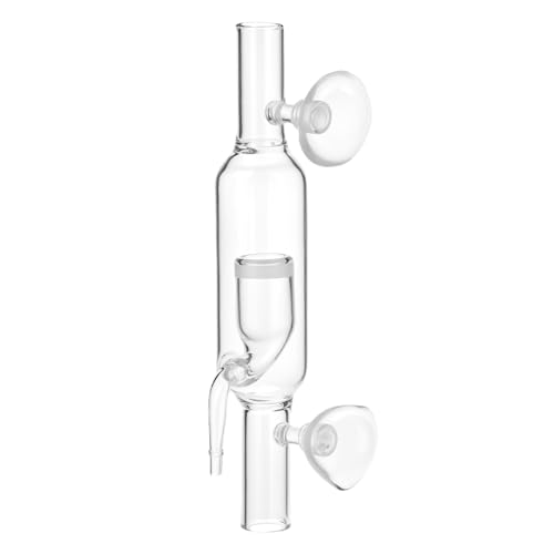 QWORK CO2 Diffuser, Glass Co2 Inline Diffuser System for Aquarium Planted Tanks, Compatible with...