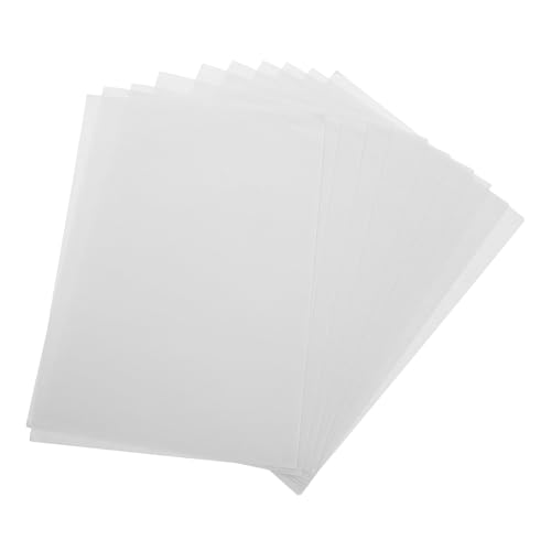 TOPBATHY Papel Transfer Autoadhesivo para Bordado Soluble en Agua, 10 Hojas A5 (15x21 Cm), Estabilizador No Tejido para Transferencia de Patrones, Soporte para Bordado y Manualidades